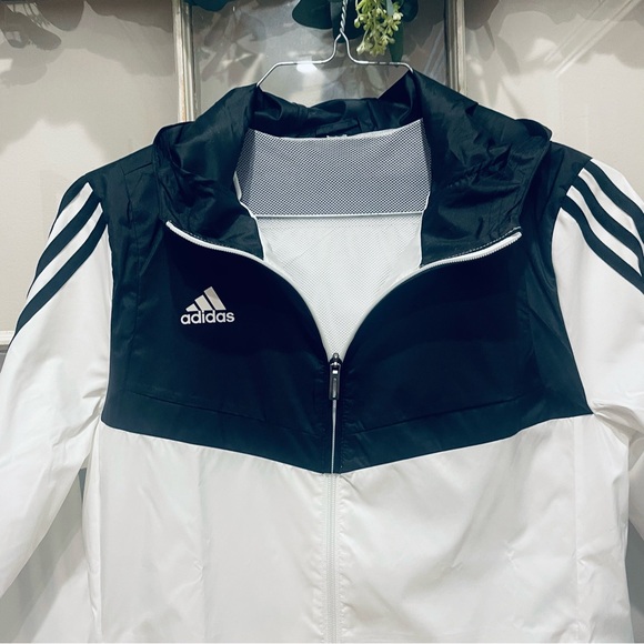 Adidas Women's Black and White Jacket - Picture 6 of 14